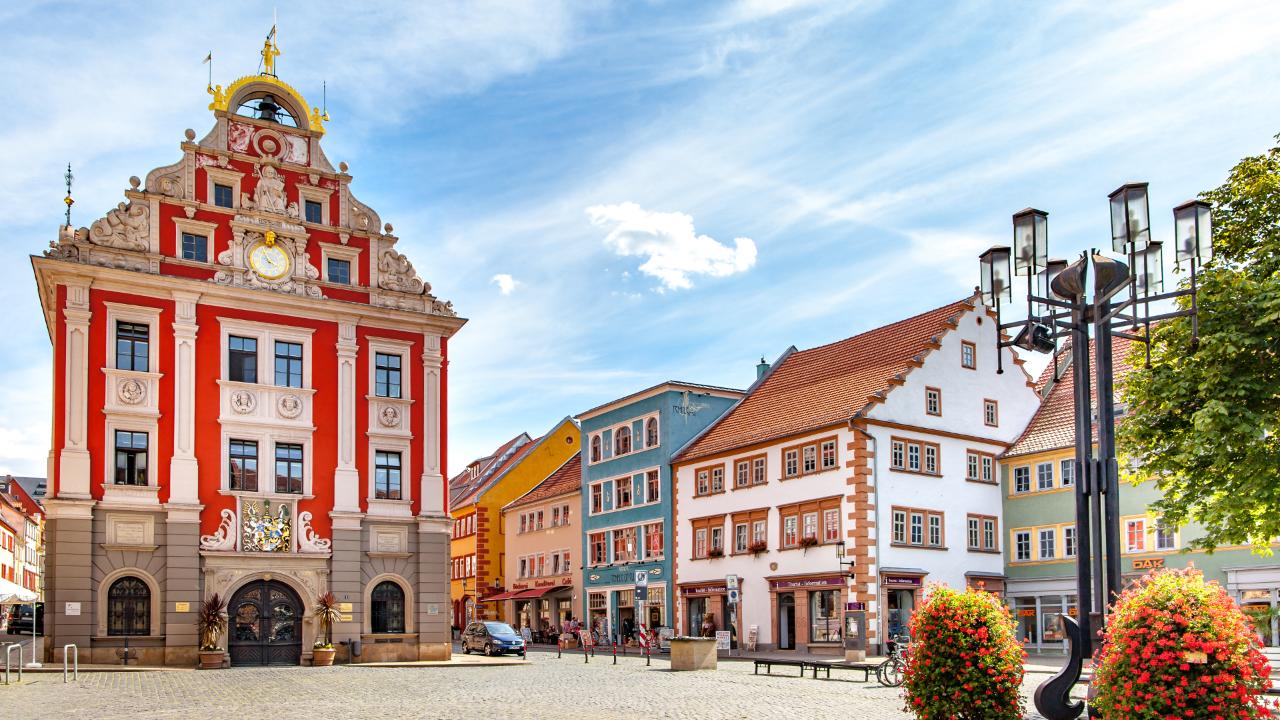 Der Rathausplatz in Gotha (c)Daniel James Clarke, Cultural Heart of Germany