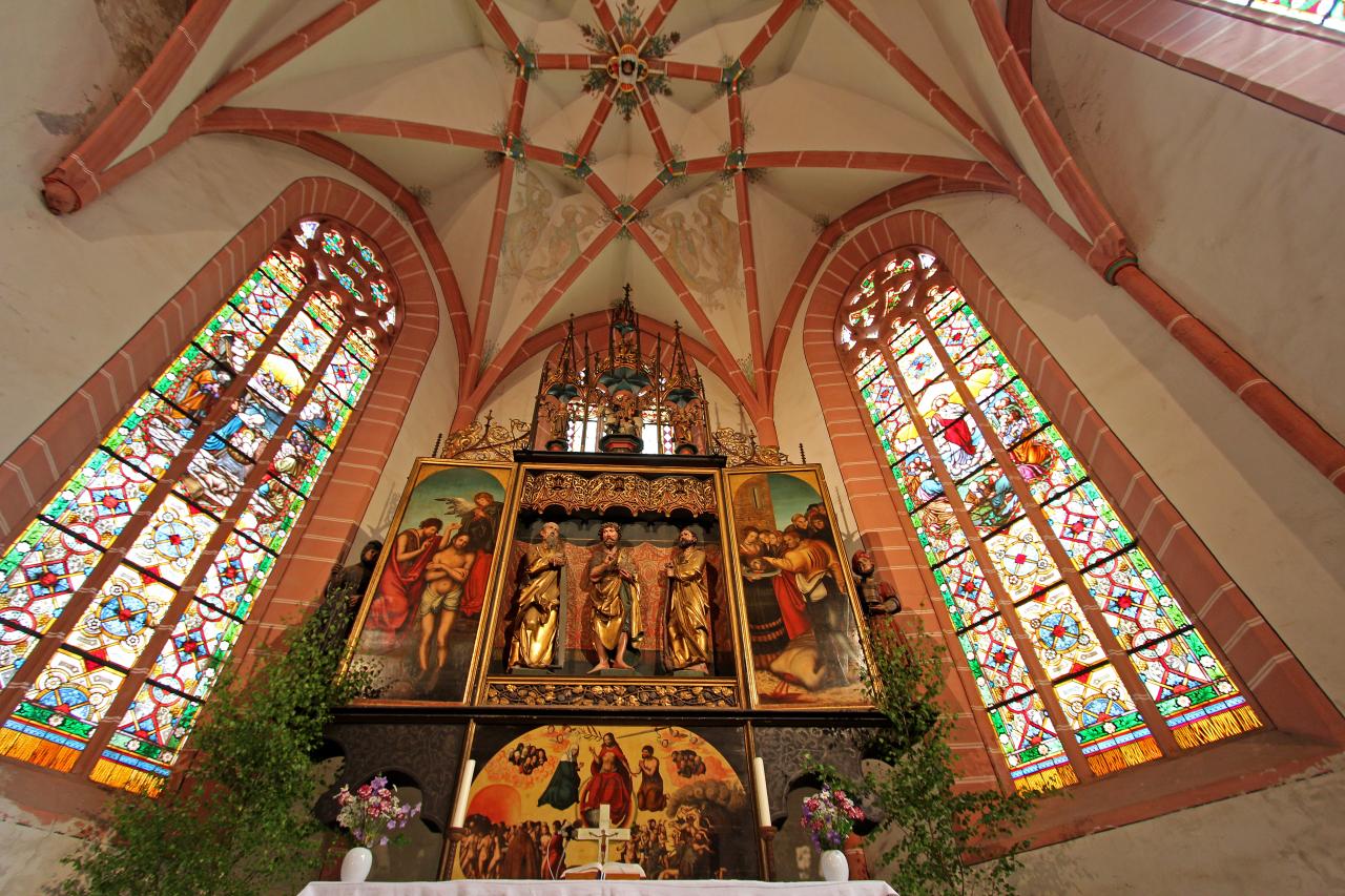 Cranach-Altar in der Stadtkirche in Neustadt an der Orla