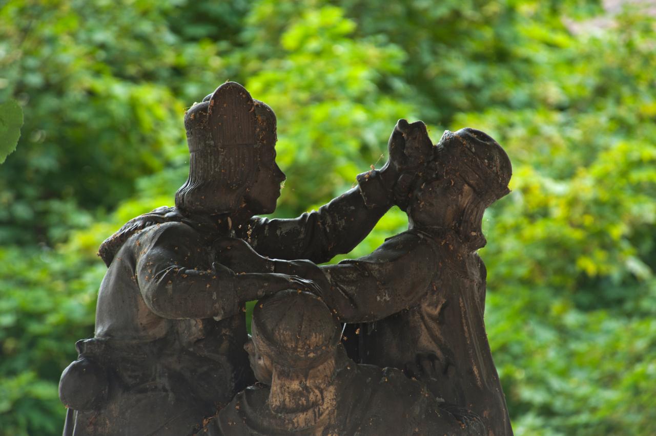 Der Skatbrunnen in Altenburg