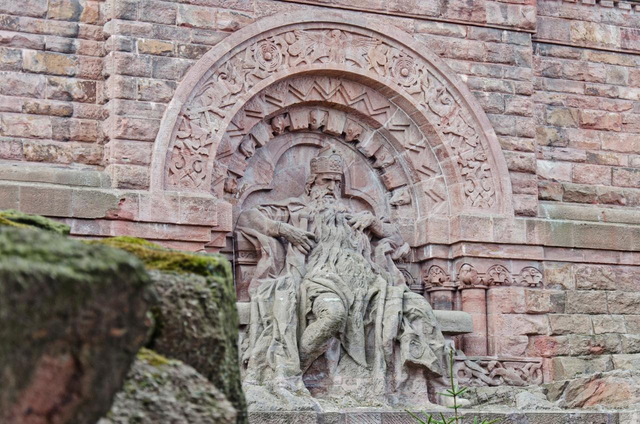 Detail of the Kyffhäuser monument - Emperor Barbarossa