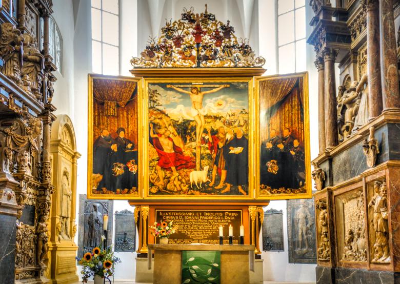 Cranach-Altar in der Kirche St. Peter und St. Paul in Weimar