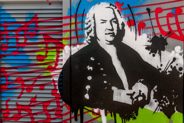 Graffiti von Bach